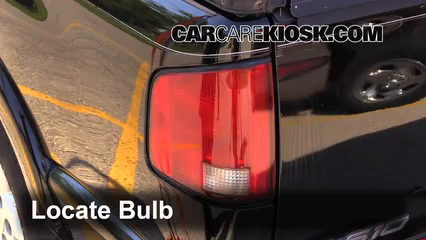 2002 Chevrolet S10 LS 4.3L V6 Crew Cab Pickup (4 Door) Luces Luz de reversa (reemplazar foco)